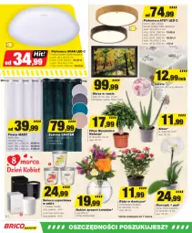 Gazetka promocyjna Bricomarche - Gazetka - Gazetka - ważna od 09.03 do 09.03.2024 - strona 6 - produkty: Plafon, Gra, Zasłona, Storczyk, Firana, Bukiet, Obraz, Podkład