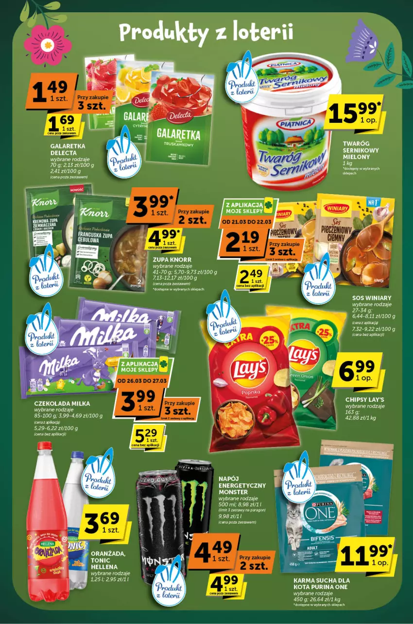 Gazetka promocyjna ABC - ważna 20.03 do 01.04.2025 - strona 5 - produkty: Czekolada, Delecta, Gala, Galaretka, Hellena, Knorr, LG, Milka, Oranżada, Paola, Pur, Purina, Ser, Sos, Winiary, Zupa