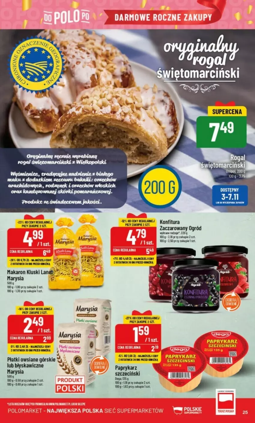 Gazetka promocyjna PoloMarket - ważna 02.11 do 07.11.2023 - strona 18 - produkty: Konfitura, Makaron, Ogród, Papryka, Płatki owsiane