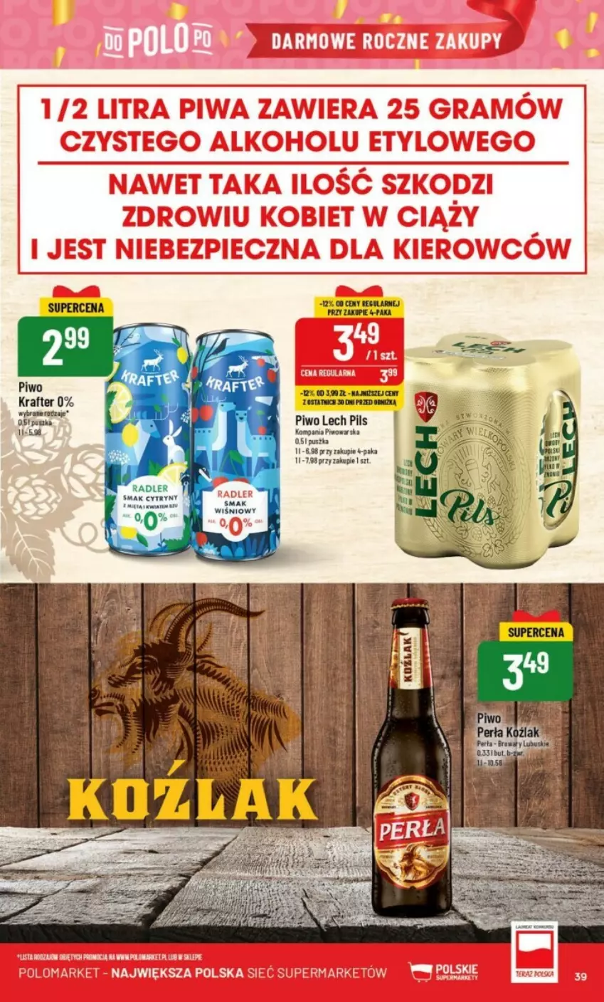 Gazetka promocyjna PoloMarket - ważna 02.11 do 07.11.2023 - strona 33 - produkty: Cytryny, Piwo, Radler