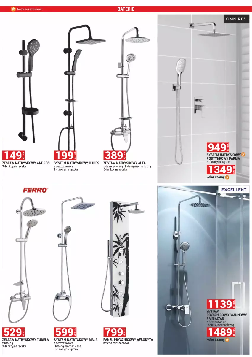 Gazetka promocyjna Merkury Market - ważna 01.02 do 29.02.2024 - strona 3 - produkty: Bateria, Fa, Hades, Zestaw natryskowy