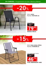 Gazetka promocyjna Merkury Market - Przygotowanie do lata z Merkury Market - Gazetka - ważna od 25.05 do 25.05.2025 - strona 9 - produkty: Fotel kempingowy, Krzesło, Fotel