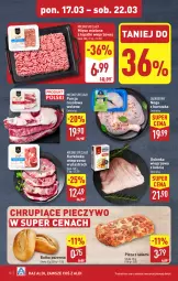 Gazetka promocyjna Aldi - Pełna oferta - Gazetka - ważna od 22.03 do 22.03.2025 - strona 10 - produkty: Piec, Kurczak, Mięso mielone, Mięso mielone z łopatki wieprzowej, Por, Salami, Karkówka wieprzowa, Mięsne specjały, Pizza, Pieczywo, Golonka wieprzowa, Bułka, Mięso