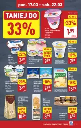 Gazetka promocyjna Aldi - Pełna oferta - Gazetka - ważna od 22.03 do 22.03.2025 - strona 15 - produkty: Mozzarella, Serek puszysty, Ser, Piątnica, Zott, Jogurt, Serek, Deser, Gouda, Monte
