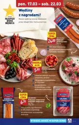 Gazetka promocyjna Aldi - Pełna oferta - Gazetka - ważna od 22.03 do 22.03.2025 - strona 9 - produkty: Salami, Kiełbasa podwawelska, Wawel, Kabanos, Kiełbasa
