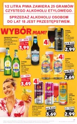 Gazetka promocyjna Kaufland - Gazetka tygodnia - Gazetka - ważna od 19.07 do 19.07.2023 - strona 39 - produkty: Piwa, Piwo, Gra, Tequila, Warka, Leon, Fortuna, Radler, Karmi