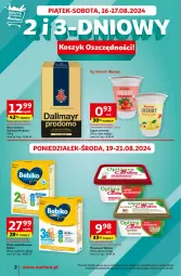 Gazetka promocyjna Auchan - Moje Auchan - Gazetka - ważna od 21.08 do 21.08.2024 - strona 2 - produkty: Mleko modyfikowane, Jogurt owocowy, Jogurt, Dallmayr, Kawa mielona, Kawa, Optima, Margaryna, Bebiko, Mleko