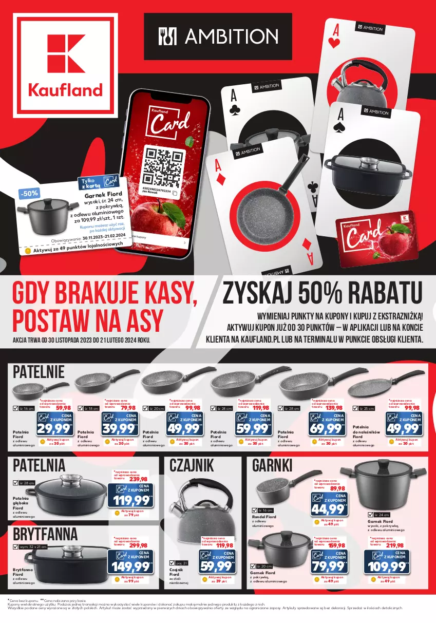 Gazetka promocyjna Kaufland - Zapowiedź oferty - ważna 28.12.2023 do 02.01.2024 - strona 1 - produkty: Czajnik, Fa, Garnek, Gra, Patelnia, Rondel, Sok, Top, Tran