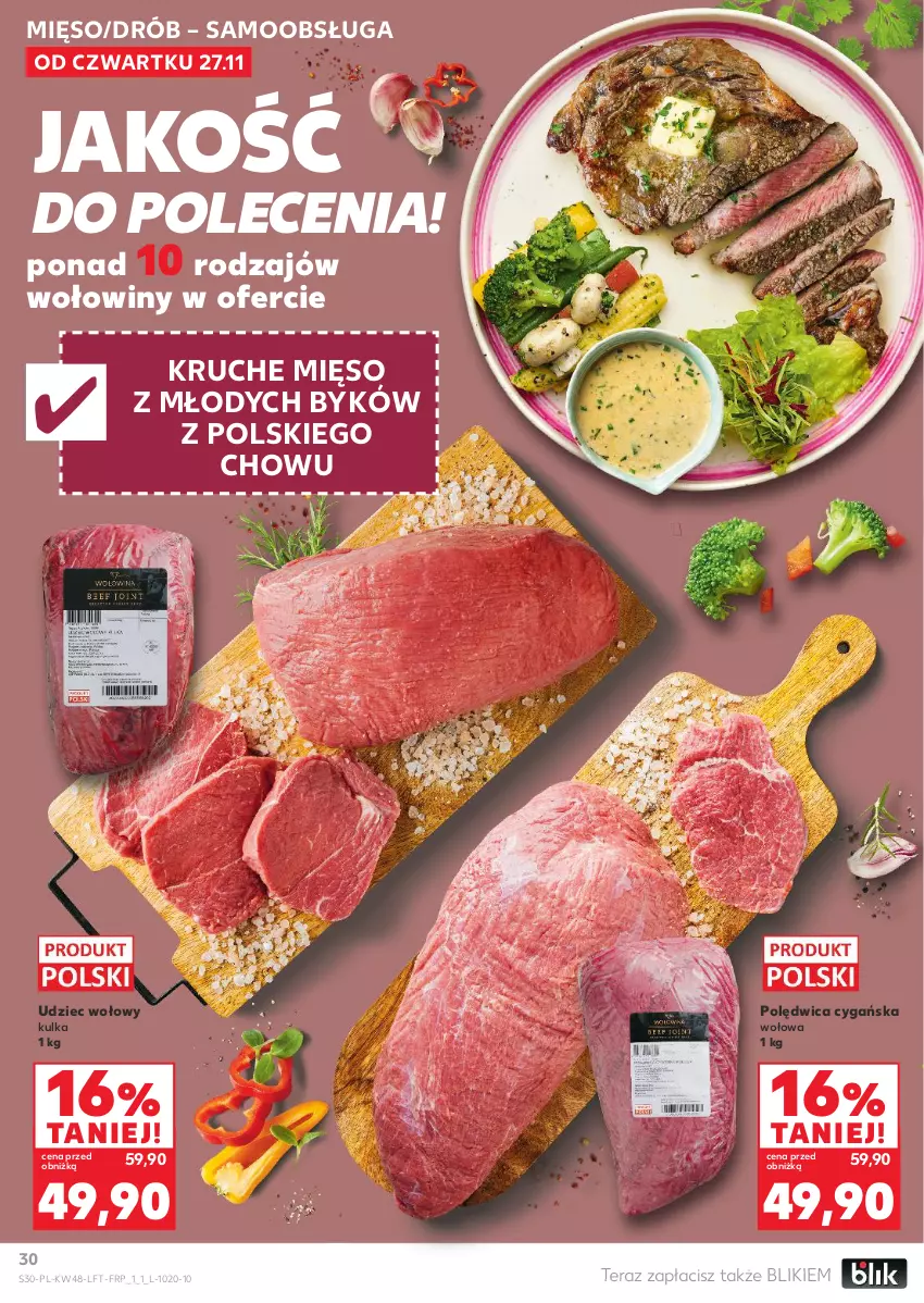 Gazetka promocyjna Kaufland - Gazetka tygodnia - ważna 27.11 do 03.12.2025 - strona 30 - produkty: Drób, Mięso, Polędwica, Tera, Udziec wołowy