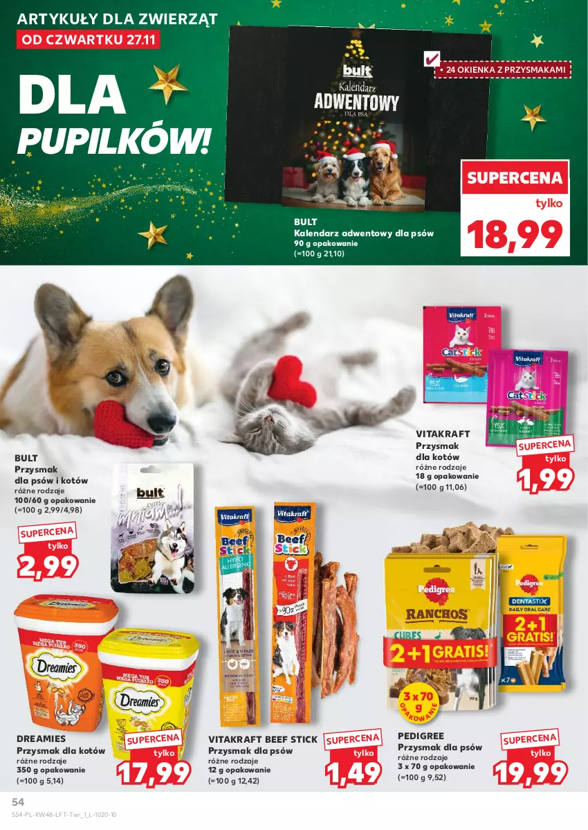 Gazetka promocyjna Kaufland - Gazetka tygodnia - ważna 27.11 do 03.12.2025 - strona 54 - produkty: Kalendarz, Kalendarz adwentowy, Pedigree, Vitakraft