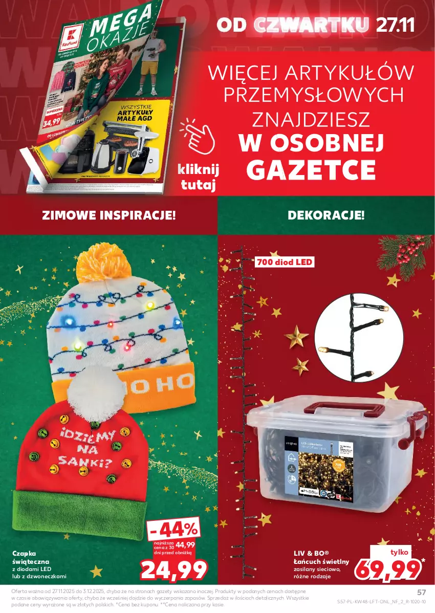 Gazetka promocyjna Kaufland - Gazetka tygodnia - ważna 27.11 do 03.12.2025 - strona 57 - produkty: Czapka, Silan