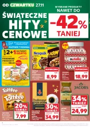 Gazetka promocyjna Kaufland - Gazetka tygodnia - Gazetka - ważna od 03.12 do 03.12.2025 - strona 6 - produkty: Nutella, Kawa rozpuszczalna, Sok, Por, Gra, Dallmayr, Kawa mielona, Kawa, Toffifee, Ferrero, Danio, Bomboniera, Jacobs, Waga, Olej, Helio, Nestlé