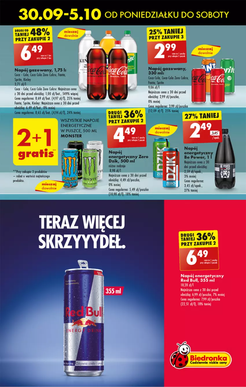 Gazetka promocyjna Biedronka - Od Poniedziałku - ważna 30.09 do 05.10.2024 - strona 55 - produkty: Fa, Fanta, Sprite