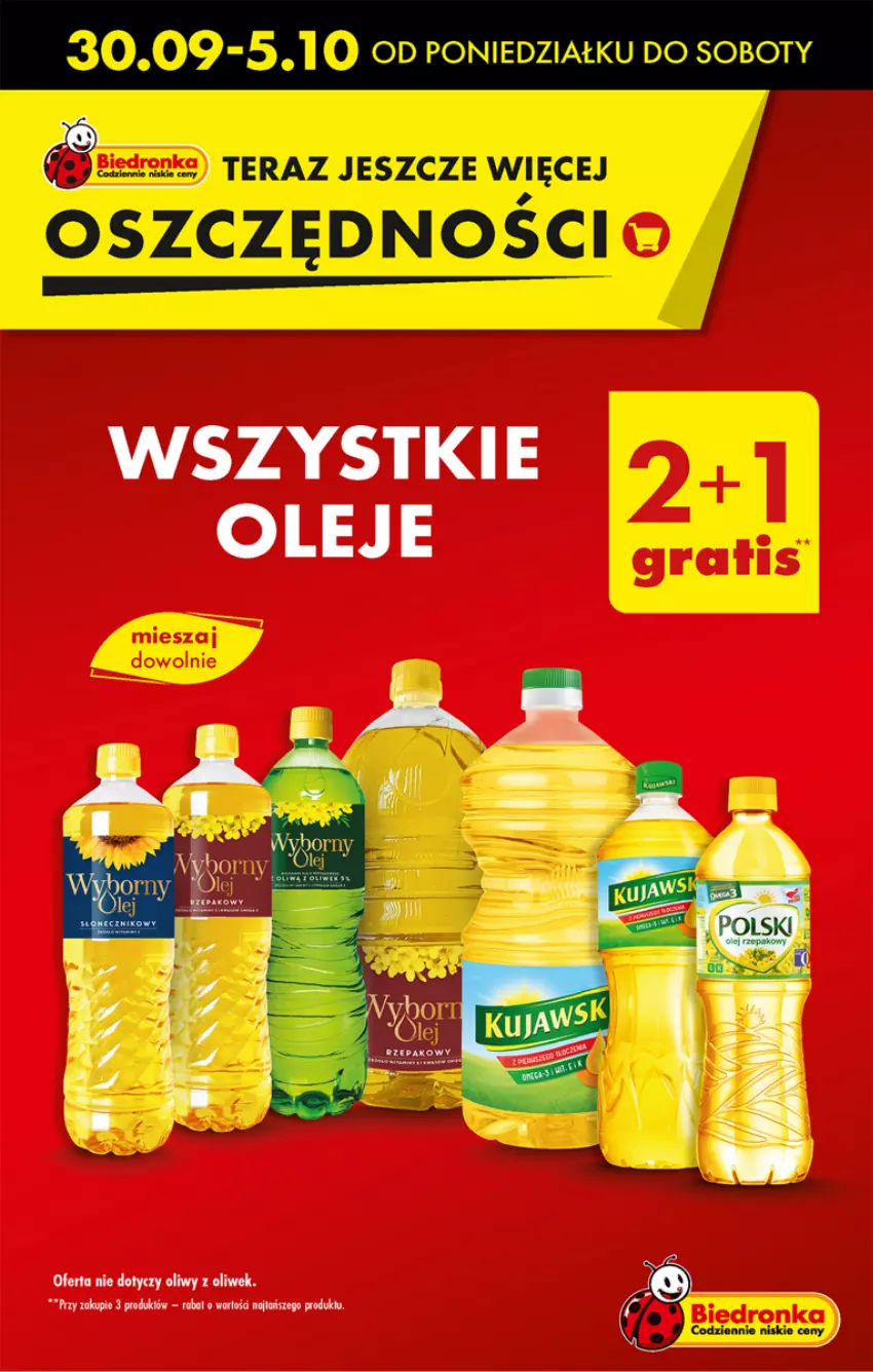 Gazetka promocyjna Biedronka - Od Poniedziałku - ważna 30.09 do 05.10.2024 - strona 7 - produkty: Olej, Tera