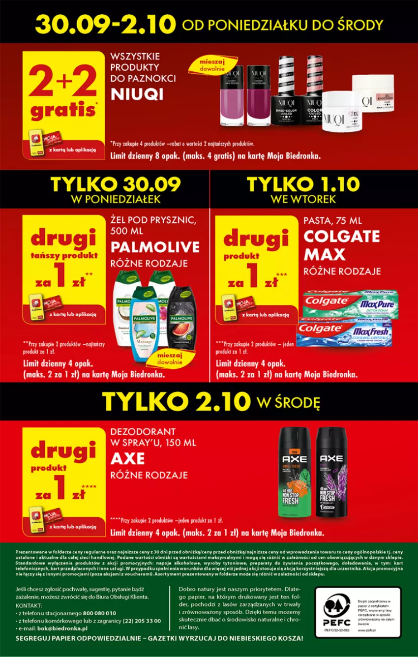 Gazetka promocyjna Biedronka - Od Poniedziałku - ważna 30.09 do 05.10.2024 - strona 74 - produkty: Colgate, Dezodorant, Fa, Gra, Kosz, LG, Napoje, Niuqi, Palmolive, Papier, Ser, Telefon