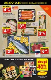 Gazetka promocyjna Biedronka - Od Poniedziałku - Gazetka - ważna od 05.10 do 05.10.2024 - strona 34 - produkty: Sos, Filet z pstrąga, Stek, Filet z mintaja, Tusz, Sushi, Pstrąg, Tuńczyk, Mintaj, Dorsz