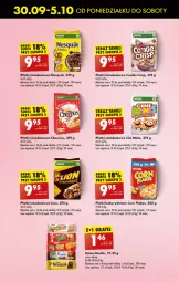 Gazetka promocyjna Biedronka - Od Poniedziałku - Gazetka - ważna od 05.10 do 05.10.2024 - strona 48 - produkty: Cheerios, Corn flakes, Gra, Nesquik, Tera, Lion, Baton, Danio, Cini Minis