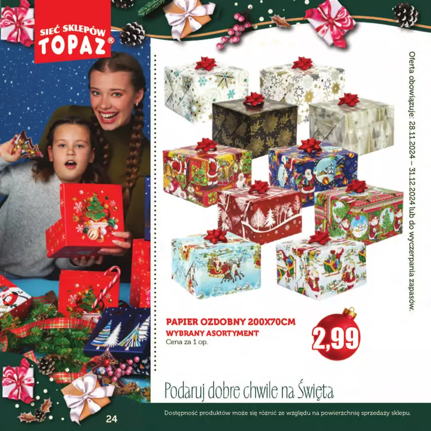 Gazetka promocyjna Topaz - Gazetka - ważna 28.11 do 31.12.2024 - strona 24