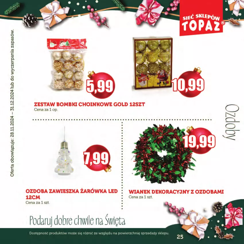 Gazetka promocyjna Topaz - Gazetka - ważna 28.11 do 31.12.2024 - strona 25