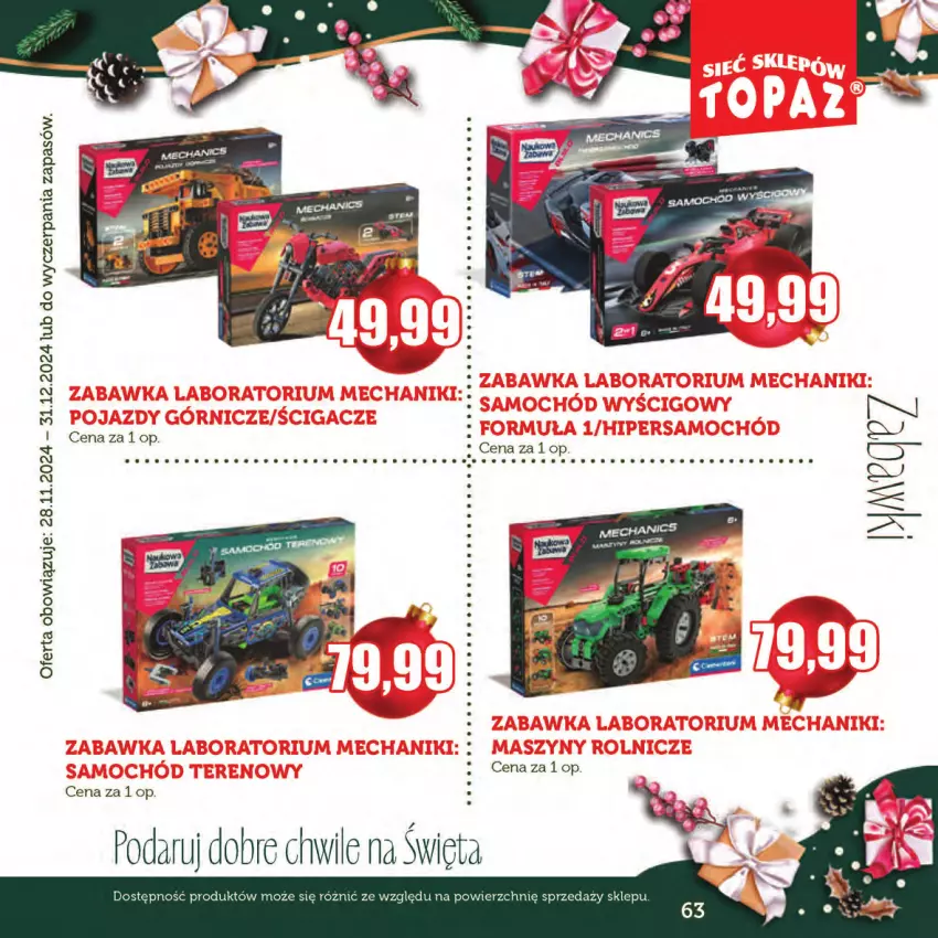 Gazetka promocyjna Topaz - Gazetka - ważna 28.11 do 31.12.2024 - strona 63