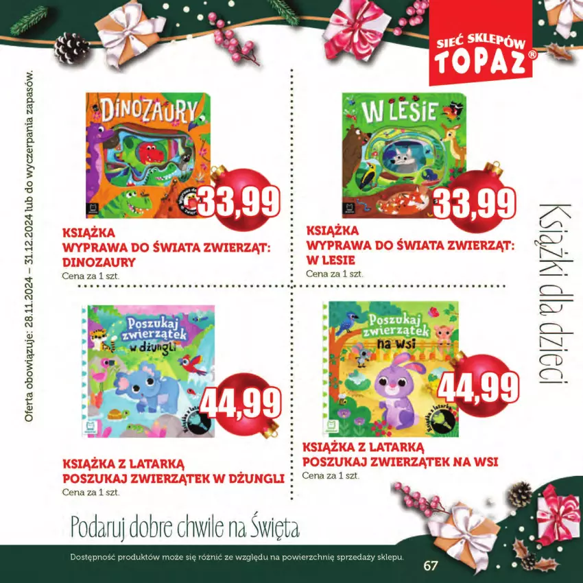 Gazetka promocyjna Topaz - Gazetka - ważna 28.11 do 31.12.2024 - strona 67