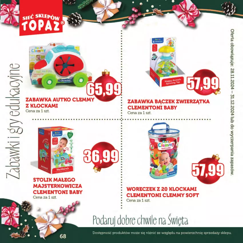 Gazetka promocyjna Topaz - Gazetka - ważna 28.11 do 31.12.2024 - strona 68 - produkty: Gry