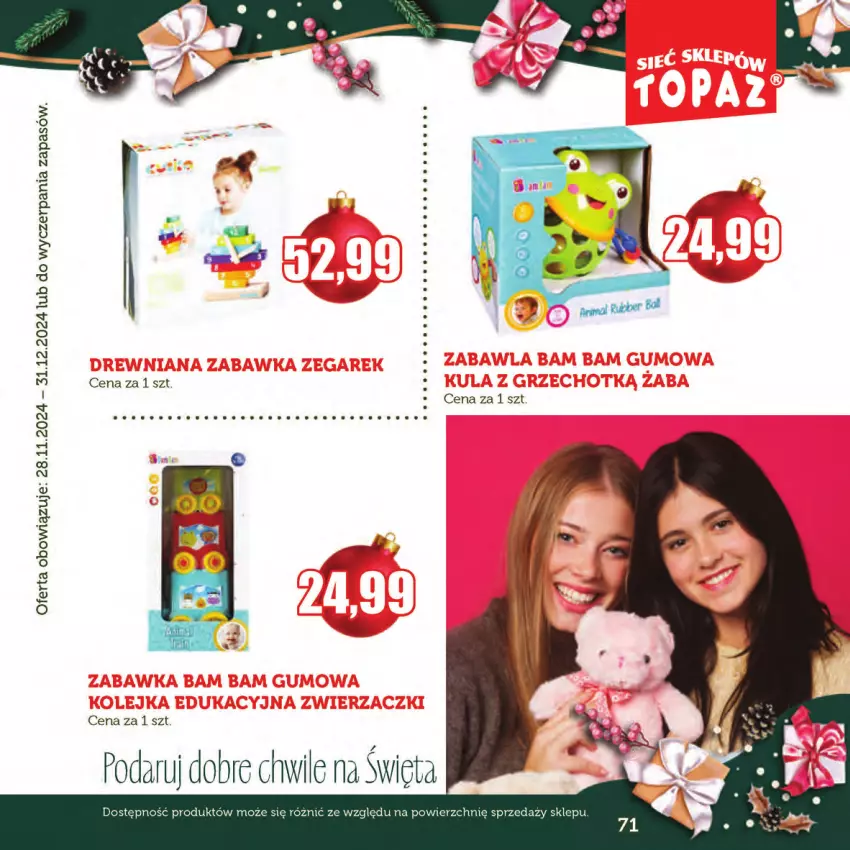 Gazetka promocyjna Topaz - Gazetka - ważna 28.11 do 31.12.2024 - strona 71