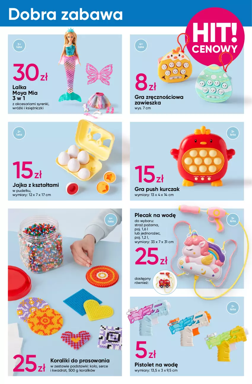 Gazetka promocyjna Pepco - SpongeBob - ważna 10.04 do 23.04.2025 - strona 7 - produkty: Gra, Hobby, Jednorożec, Kurczak, Lalka, Pistolet, Plecak, Pojazd, Ser, Straż pożarna, Traktor, Zabawka