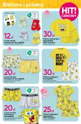 Gazetka promocyjna Pepco - SpongeBob - Gazetka - ważna od 23.04 do 23.04.2025 - strona 5 - produkty: Top, Sok, Ser, Gin, Body, Szorty, Kosz, Koszulka, Legginsy, Bielizna, Piżama