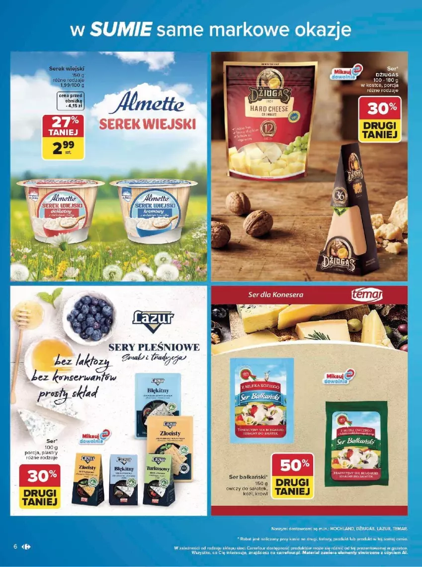 Gazetka promocyjna Carrefour - Gazetka w SUMIE same markowe okazje - ważna 08.06 do 20.06.2026 - strona 6 - produkty: Fa, Por, Rum, Sałat, Ser, Serek, Serek wiejski