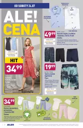 Gazetka promocyjna Aldi - Gazetka - ważna od 28.07 do 28.07.2021 - strona 5 - produkty: Body, Szorty, Kosz, Czapka, Koszula, Wełna, Spodnie, Pocopiano, Sukienka, Fa