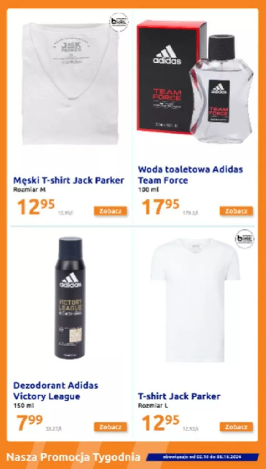 Gazetka promocyjna Action - ważna 02.10 do 08.10.2024 - strona 3 - produkty: Adidas, Dezodorant, T-shirt, Woda, Woda toaletowa