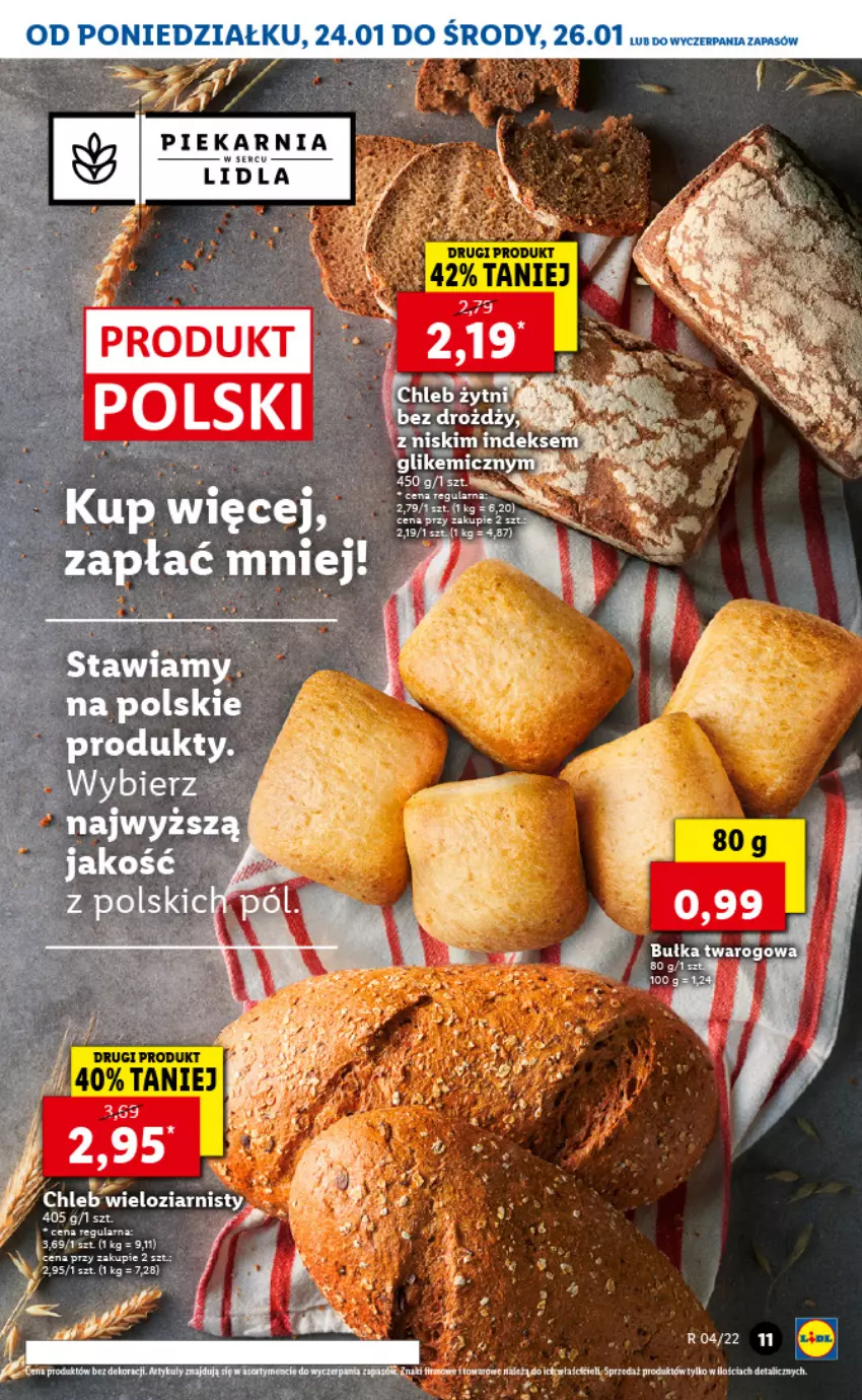 Gazetka promocyjna Lidl - GAZETKA - ważna 24.01 do 26.01.2022 - strona 11 - produkty: Bułka, Fa, Ser