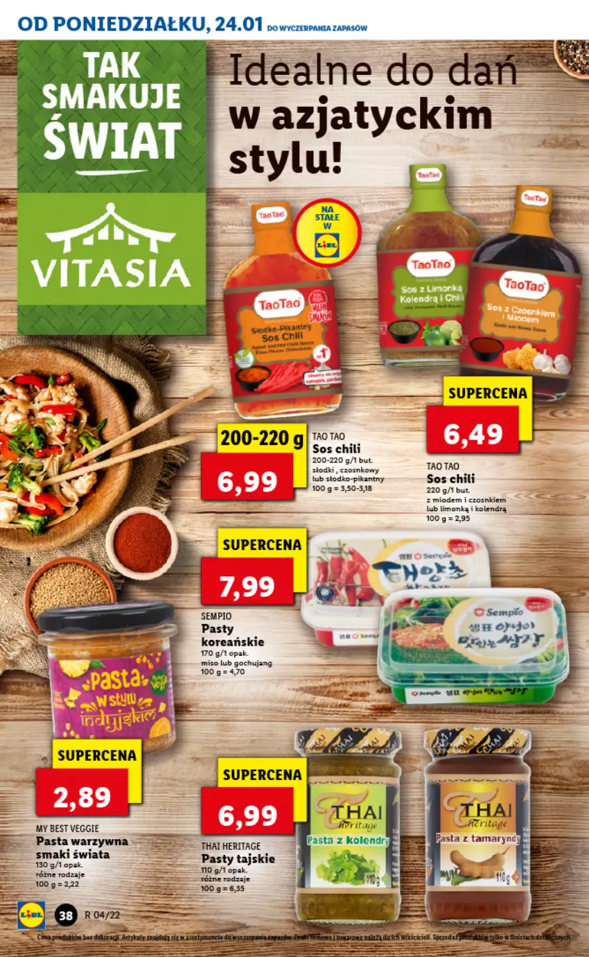 Gazetka promocyjna Lidl - GAZETKA - ważna 24.01 do 26.01.2022 - strona 38 - produkty: Pasta warzywna