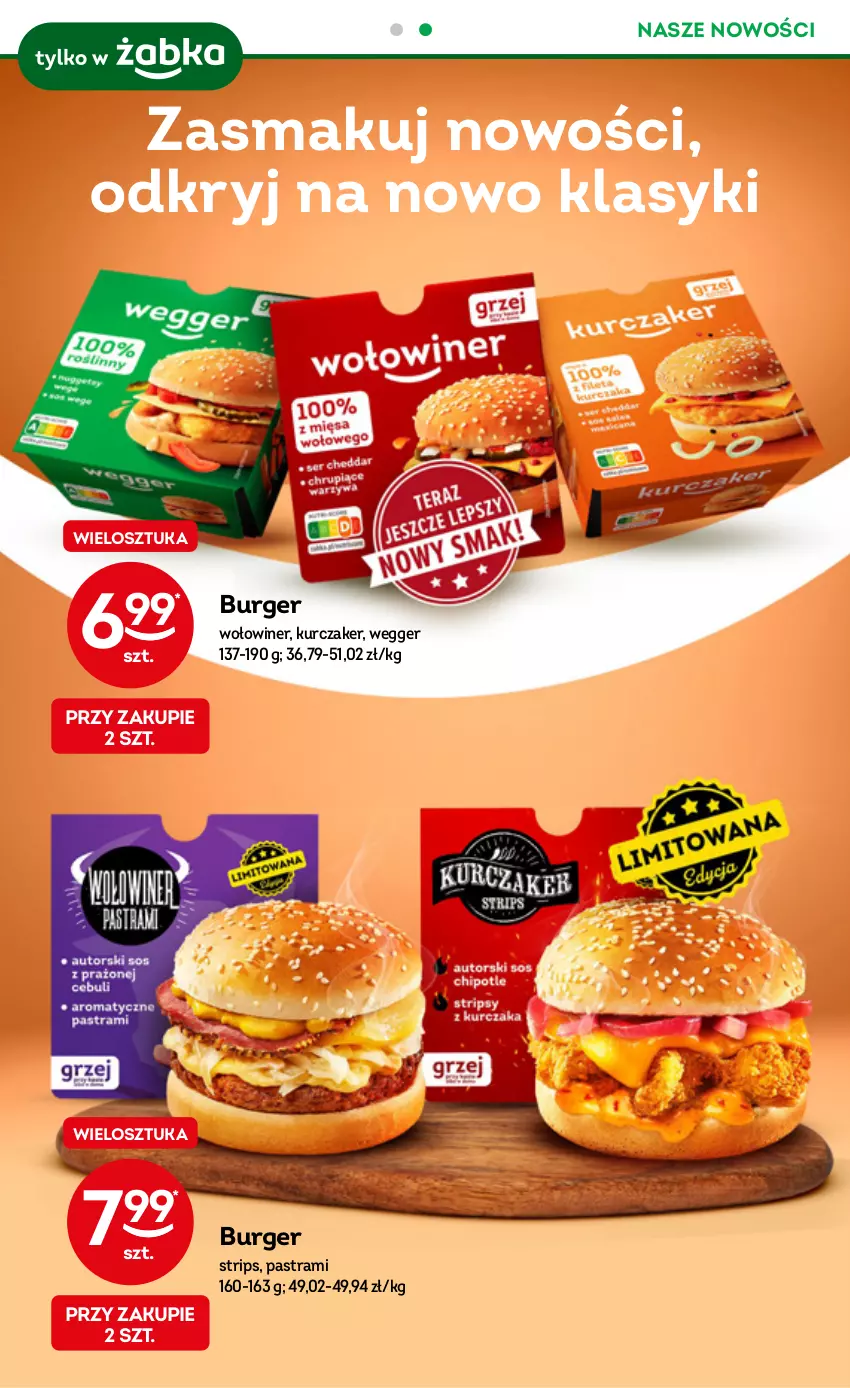Gazetka promocyjna Żabka - ważna 19.07 do 01.08.2023 - strona 33 - produkty: Burger, Herbata, Kawa, Kurczak