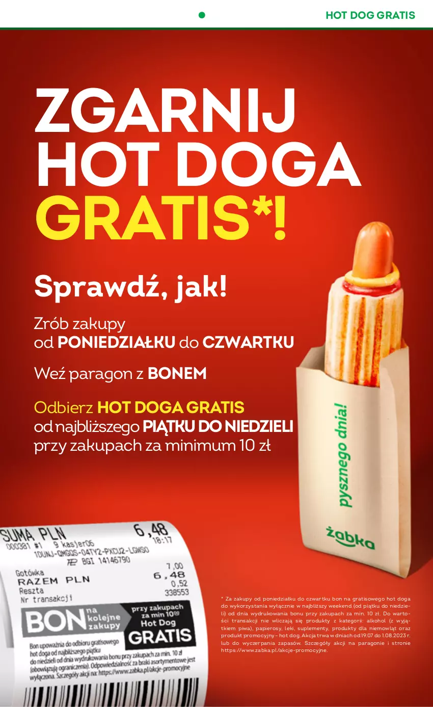 Gazetka promocyjna Żabka - ważna 19.07 do 01.08.2023 - strona 8 - produkty: Gra, Hot dog, JBL, Papier, Piwa, Tran