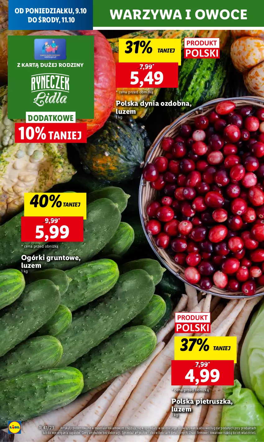 Gazetka promocyjna Lidl - GAZETKA - ważna 09.10 do 11.10.2023 - strona 12 - produkty: Chleb, Grunt, Owoce, Pietruszka, Ser, Warzywa, Warzywa i owoce