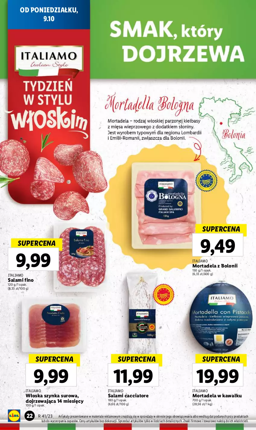 Gazetka promocyjna Lidl - GAZETKA - ważna 09.10 do 11.10.2023 - strona 26 - produkty: Kawa, Salami, Szynka