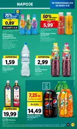 Gazetka promocyjna Lidl - GAZETKA - Gazetka - ważna od 11.10 do 11.10.2023 - strona 47 - produkty: Sok, Por, Gra, 7up, Pepsi max, Oleofarm, Granat, Ice tea, Ananas, Mirinda, Napoje, LANA, Pepsi, Sport, Woda mineralna, Woda, Herbata, Mango, Oleo, Olej, Melon, HP, Fa