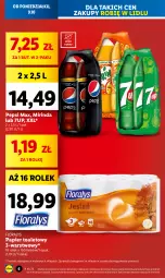 Gazetka promocyjna Lidl - GAZETKA - Gazetka - ważna od 11.10 do 11.10.2023 - strona 6 - produkty: 7up, Pepsi max, Papier, Mirinda, Papier toaletowy, Pepsi, Flora