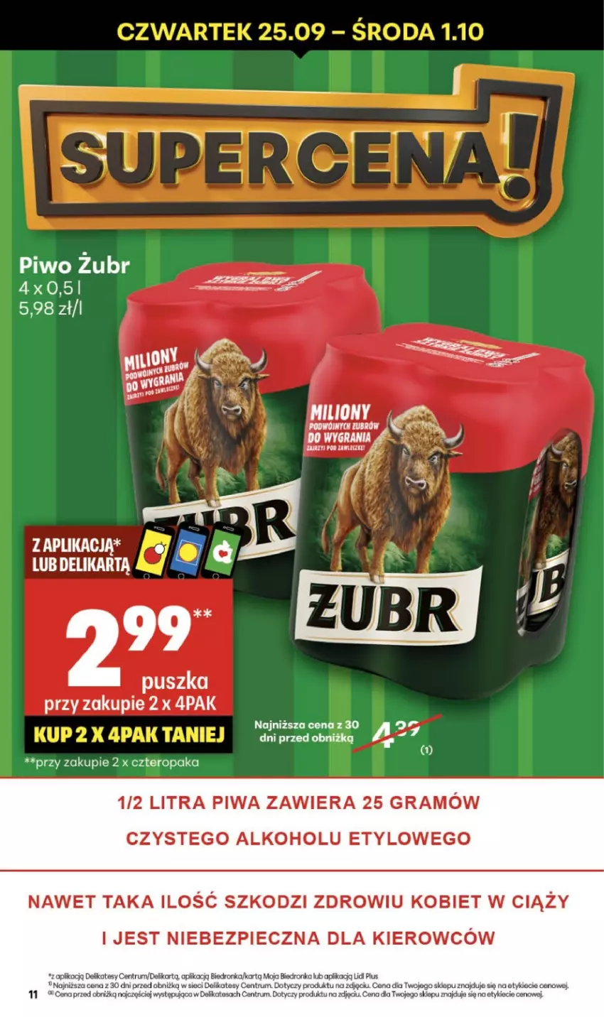 Gazetka promocyjna Delikatesy Centrum - Franczyza DC39 Czwartek - ważna 25.09 do 01.10.2025 - strona 11 - produkty: Gra, Lion, Piec, Piwa, Piwo, Rum