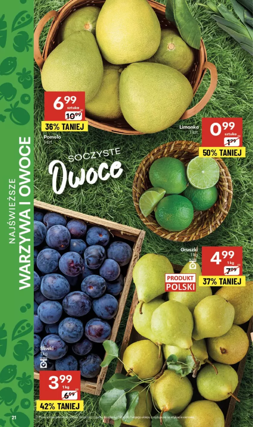 Gazetka promocyjna Delikatesy Centrum - Franczyza DC39 Czwartek - ważna 25.09 do 01.10.2025 - strona 21 - produkty: Owoce, Warzywa, Warzywa i owoce