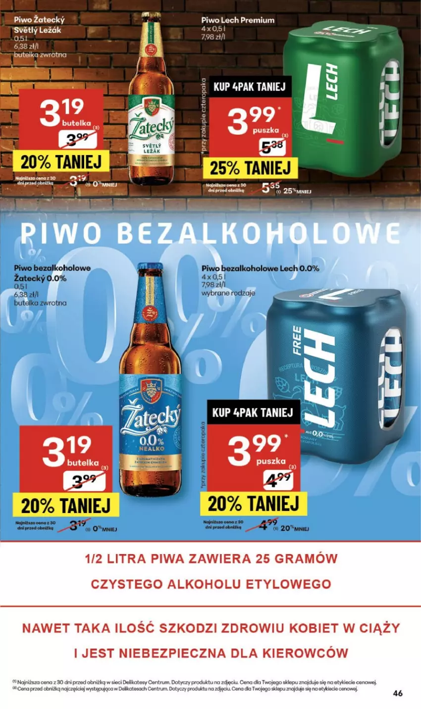 Gazetka promocyjna Delikatesy Centrum - Franczyza DC39 Czwartek - ważna 25.09 do 01.10.2025 - strona 46 - produkty: Gra, Lech Premium, Piec, Piwa, Piwo, Rum