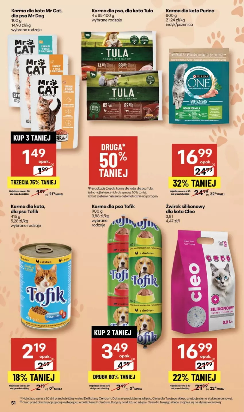 Gazetka promocyjna Delikatesy Centrum - Franczyza DC39 Czwartek - ważna 25.09 do 01.10.2025 - strona 51 - produkty: Pur, Purina, Rum