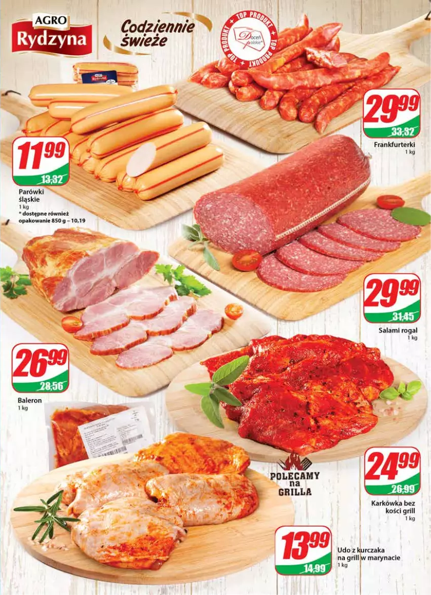 Gazetka promocyjna Dino - Gazetka - ważna 25.05 do 31.05.2022 - strona 11 - produkty: Frankfurterki, Grill, Kurczak, Rogal, Salami, Udo z kurczaka