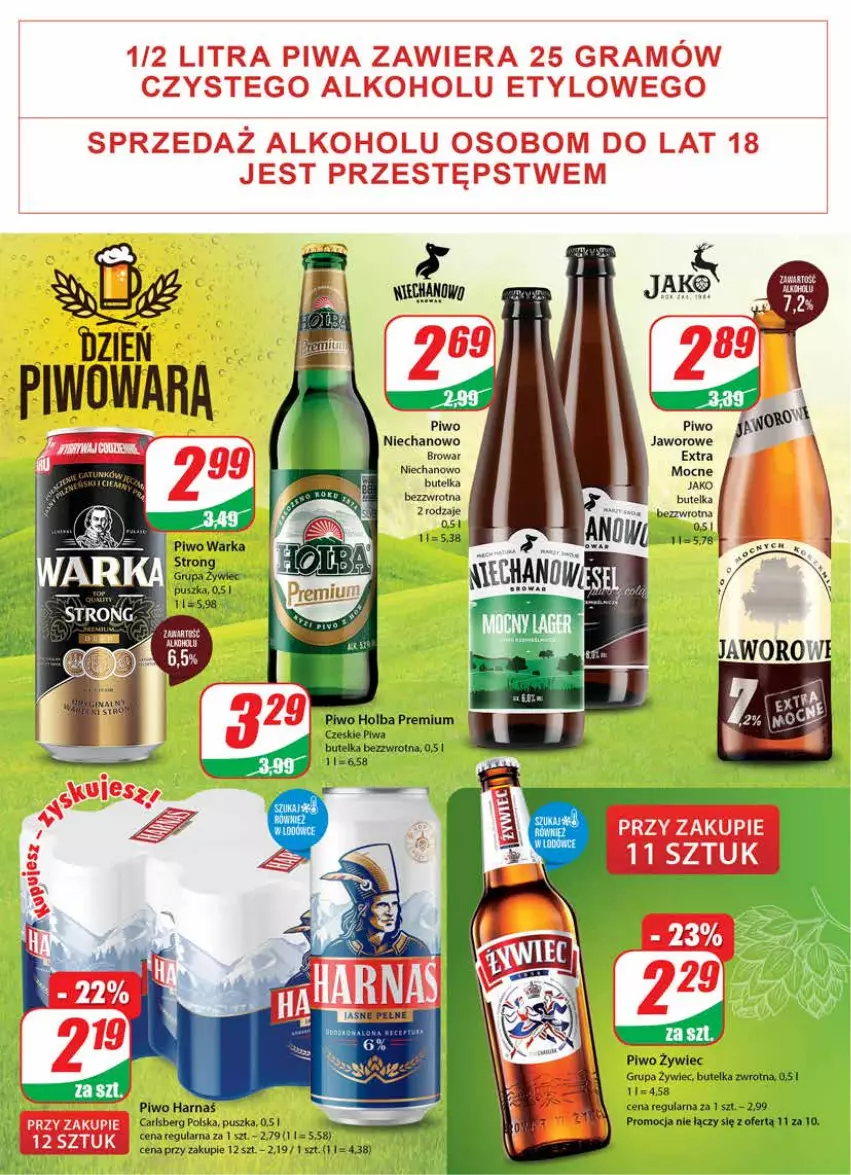 Gazetka promocyjna Dino - Gazetka - ważna 25.05 do 31.05.2022 - strona 18 - produkty: Carlsberg, Fa, Gra, Harnaś, LANA, Piwa, Piwo, Warka