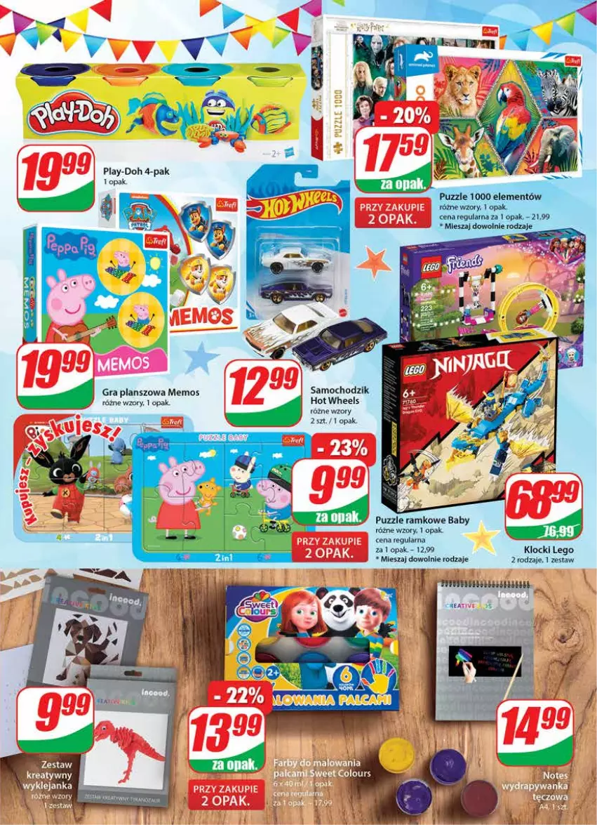 Gazetka promocyjna Dino - Gazetka - ważna 25.05 do 31.05.2022 - strona 23 - produkty: Chodzik, Gra, Hot Wheels, Klocki, LEGO