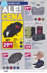 Gazetka promocyjna Aldi - OKAZJE DLA CIEBIE I DOMU - Gazetka - ważna od 18.09 do 18.09.2021 - strona 8 - produkty: Piec, Teleskop, Torba na zakupy, Buty, Parasol, Uchwyty, Torba