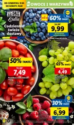 Gazetka promocyjna Lidl - GAZETKA - Gazetka - ważna od 19.04 do 19.04.2025 - strona 28 - produkty: Warzywa, Maliny, Owoce, Wino, Pomidory