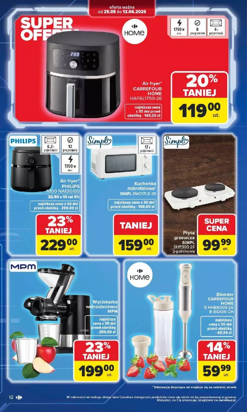 Gazetka promocyjna Carrefour - Gazetka Multimedia od poniedziałku! - ważna 25.05 do 13.06.2026 - strona 12 - produkty: EPEE, Fa, Gra, HP, Noż, Philips, Płyta